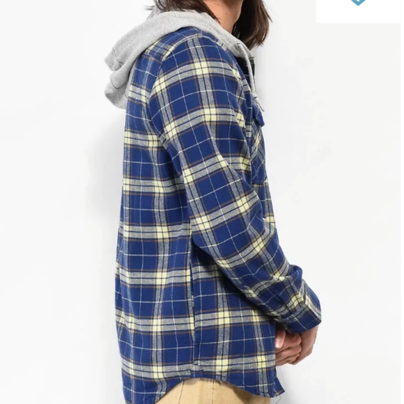 VANS NEW Parkway II Hooded Flannel Shirt Jacket - Picture 6 of 16